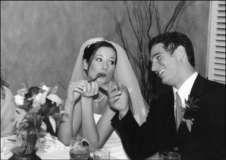 Bride and groom at their wedding, Philadelphia Pennsylvania, Wedding Photography, Linda Johnson Photography, Linda Johnson Photographs.