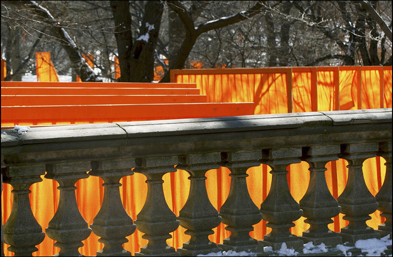 The Gates, Central Park, New York City, Christo and Jean-Claude, Installation art, Linda Johnson Photography, Linda Johnson Photographs.