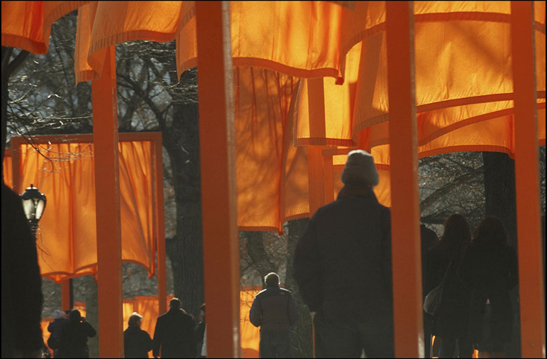 The Gates, Central Park, New York City, Christo and Jean-Claude, Installation art, Linda Johnson Photography, Linda Johnson Photographs.