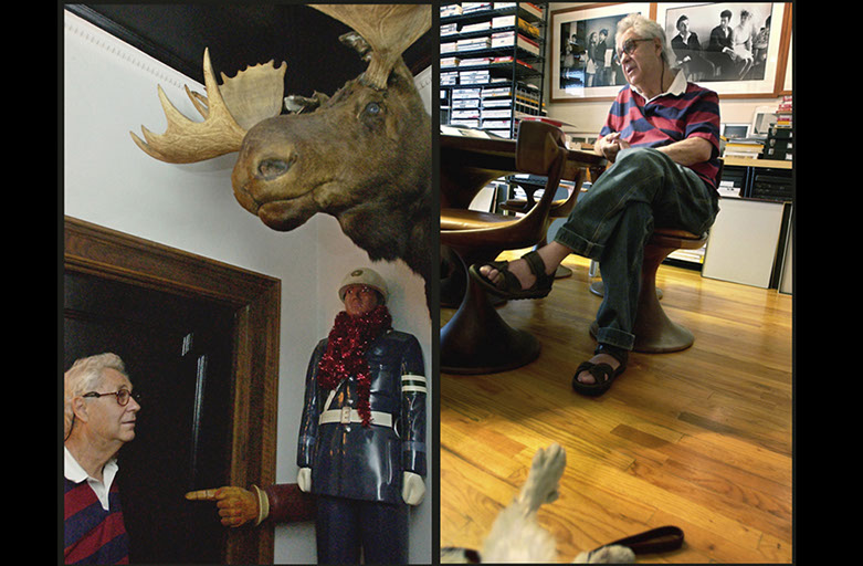 Magnum Photographer Elliott Erwitt in his home, New York City, Linda Johnson Photography, Linda Johnson Photographs.